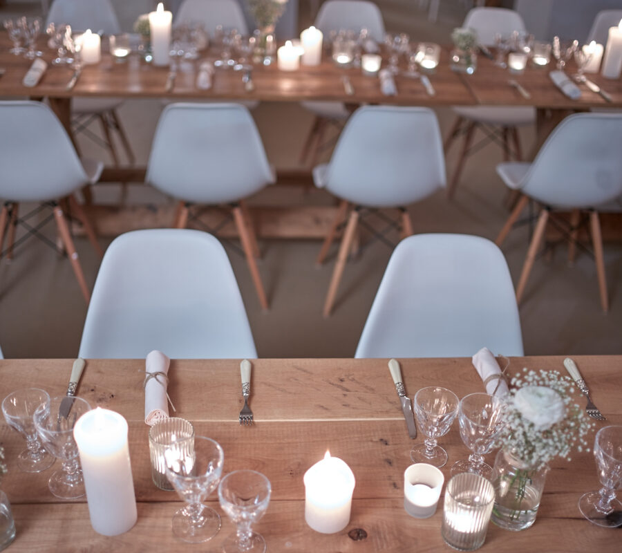 Alladin bestek wood tafel