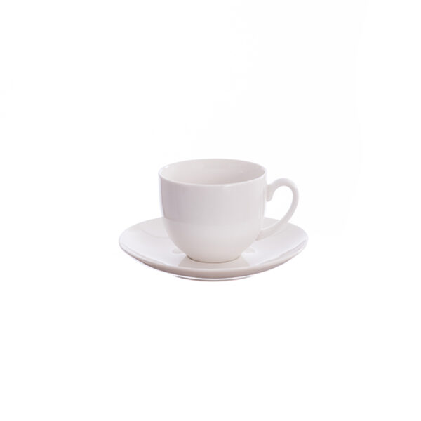 1 Bac Simple Tasse À Moka 13Cl Blanc + Sous-Tasse (Par 36 Pièces)