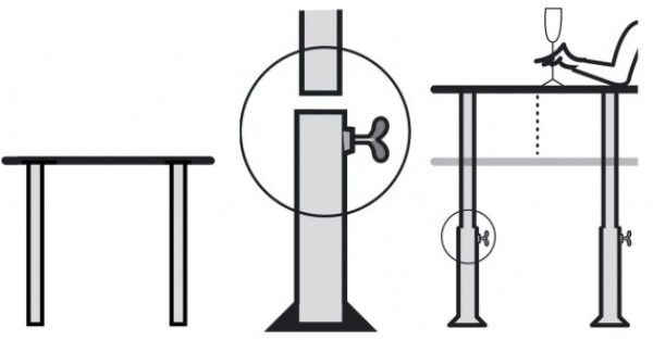 Adaption Pour Table Réception H105 Pièces Détachées