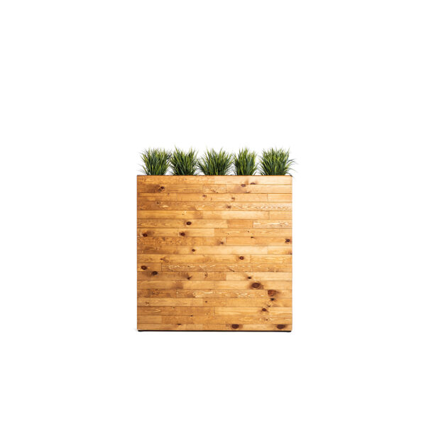 Afscheidingsbak Wood Met Replic Plant Klein H110Cm X L120Cm