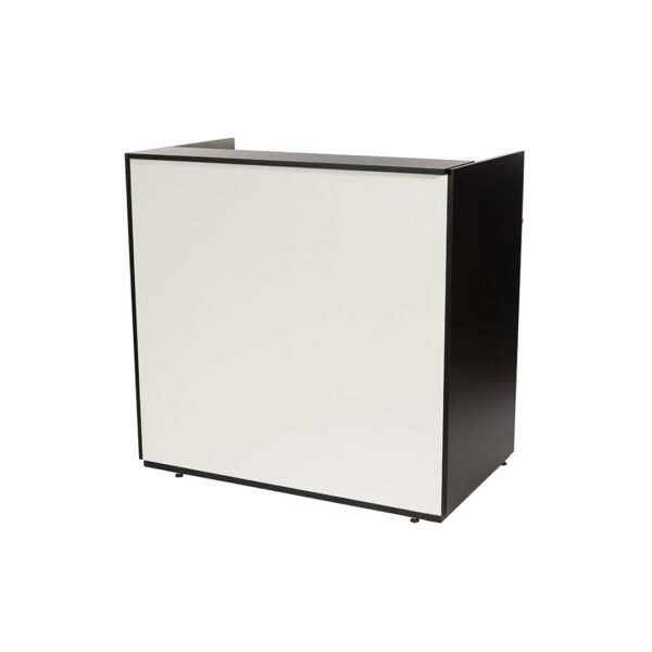 Balie Zwart Voorzetpaneel Wit L115 X B75 X H118 Cm