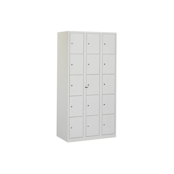 Locker Gris H180 X B 90 X D 50 - 15 Compartiments