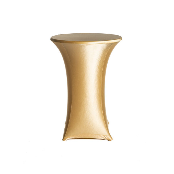 Housse Stretch Gold Pour Table De Réception 80Cm