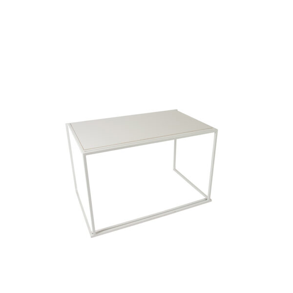 Cube Ouvert Table L120 X B75 X H75Cm Blanc