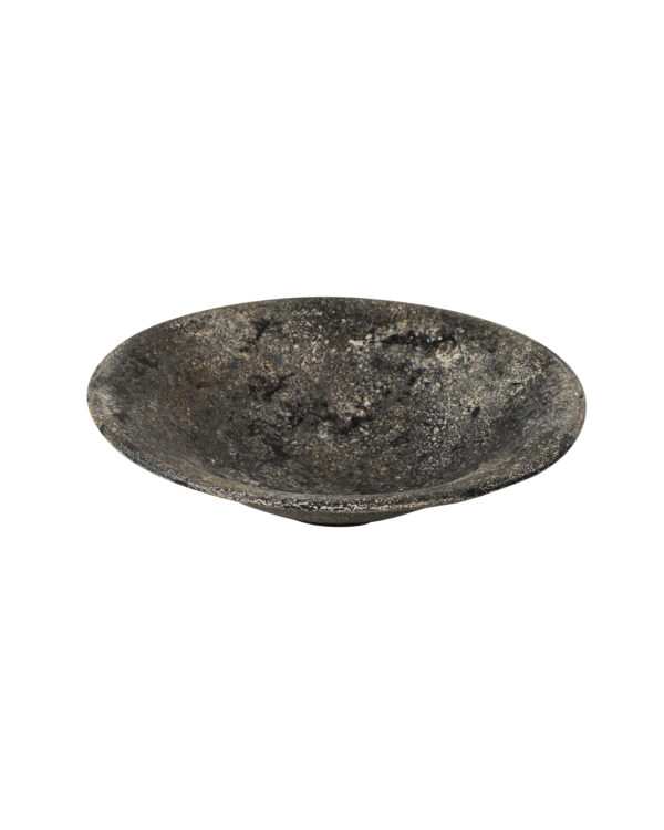 Slakom/Decoratiekom Volcan Zwart Middel Diam. 34 Cm