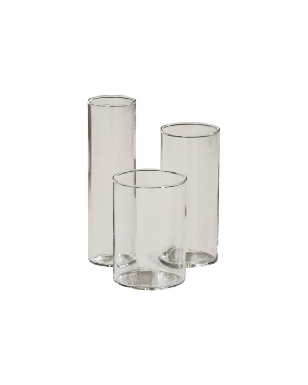 Vaas Set Van 3, Helder Glas