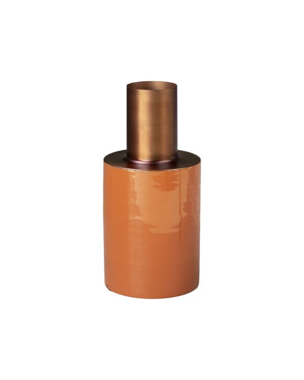 Vaas Terracotta Diam. 20 X H38 Cm