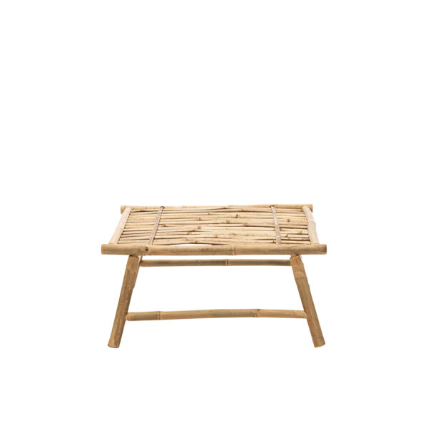 Vietnam Bamboe Table De Salon En Bois L70 X P70 X H32Cm