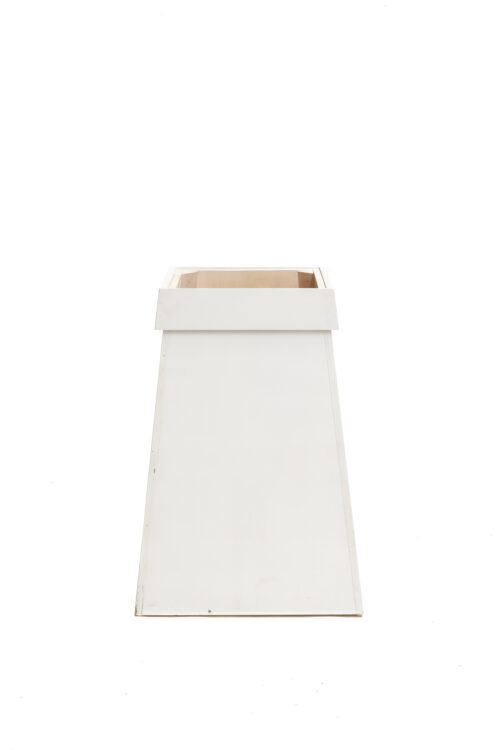 Poubelle Blanc Conic L73 X B73 X H106Cm